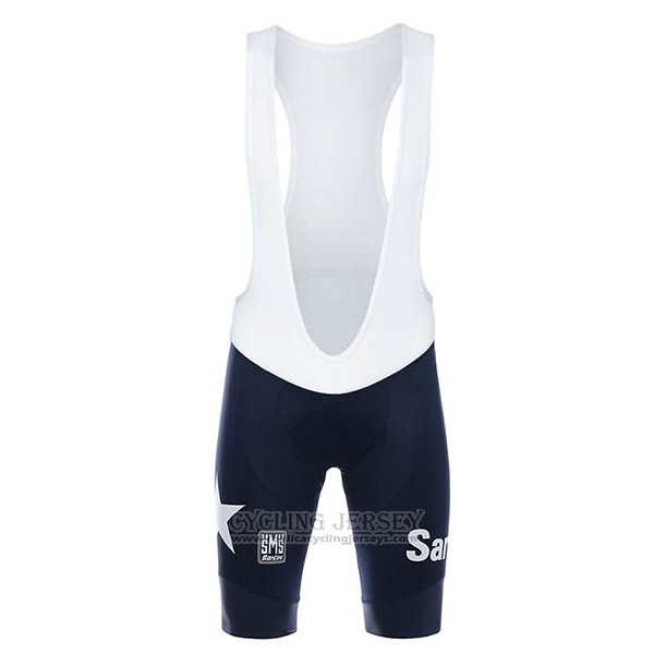 2017 Cycling Jersey Lundici Black and Blue Short Sleeve and Bib Short