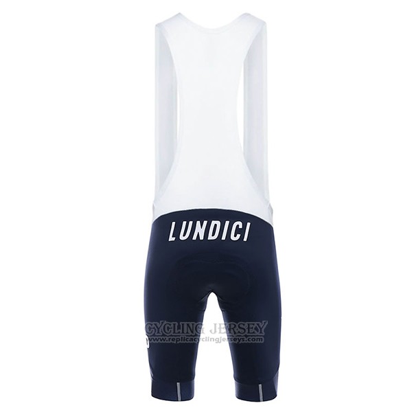 2017 Cycling Jersey Lundici Black and Blue Short Sleeve and Bib Short