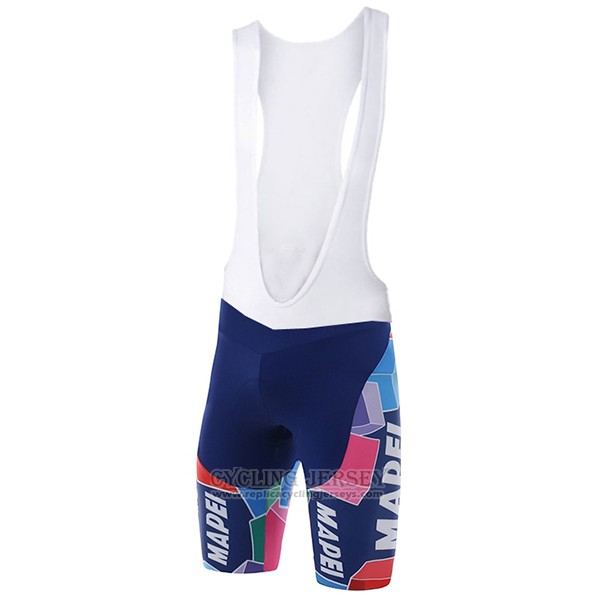 2017 Cycling Jersey Mapei Blue Short Sleeve and Bib Short