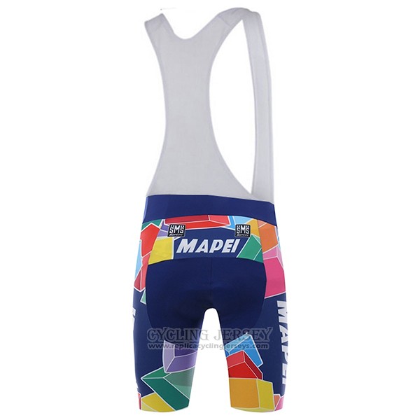 2017 Cycling Jersey Mapei Blue Short Sleeve and Bib Short