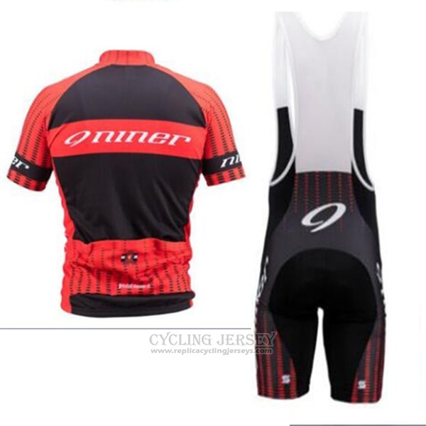 2017 Cycling Jersey Niner Red Short Sleeve and Bib Short