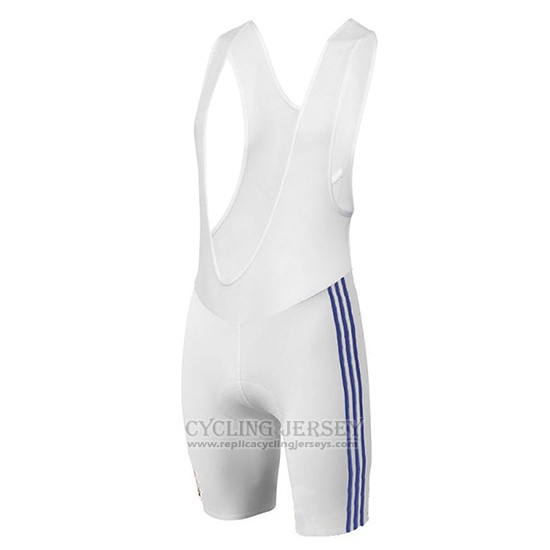 2017 Cycling Jersey Real Madrid White Short Sleeve and Bib Short