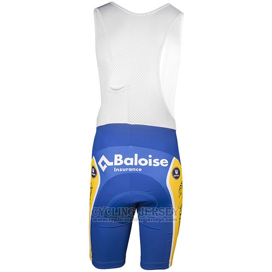 2017 Cycling Jersey Sport Vlaanderen Baloise White and Yellow Short Sleeve and Bib Short