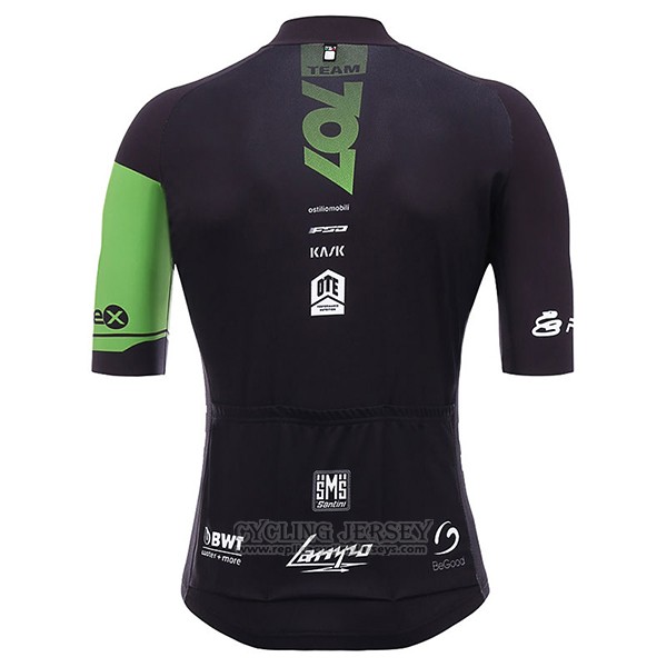 2017 Cycling Jersey Team 707 Black Short Sleeve and Bib Short