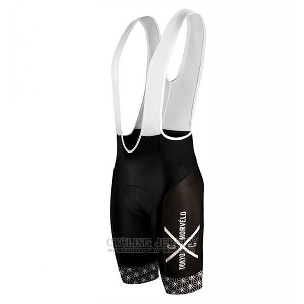 2017 Cycling Jersey Tokyo X Morvelo White and Black Short Sleeve and Bib Short