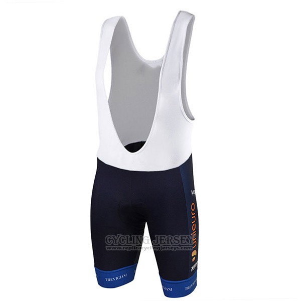 2017 Cycling Jersey Unieuro Trevigiani Blue Short Sleeve and Bib Short