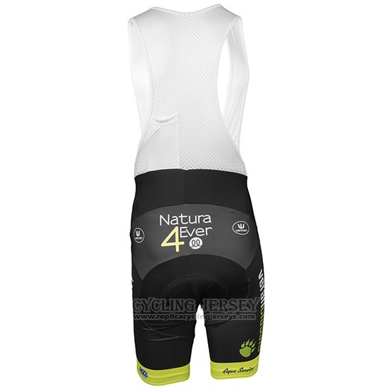 2017 Cycling Jersey Wb Verlanclassics Aquality Project Green and Black Short Sleeve and Bib Short
