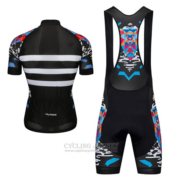 2017 Cycling Jersey Ykywbike Aa12 Adh12 Black and White Short Sleeve and Bib Short