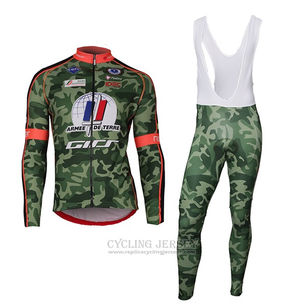 2018 Cycling Jersey Armee De Terre Camouflage Short Sleeve and Bib Short