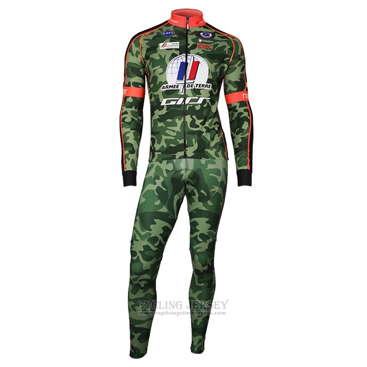 2018 Cycling Jersey Armee De Terre Camouflage Short Sleeve and Bib Short