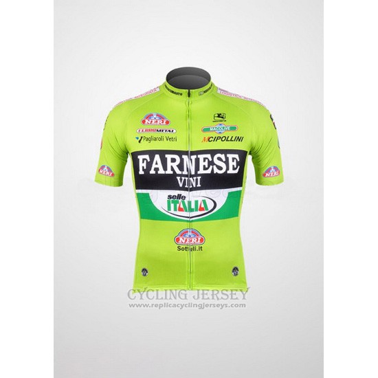 Cycling Jersey Farnese Black and Green Short Sleeve and Bib Short