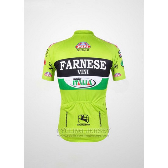 Cycling Jersey Farnese Black and Green Short Sleeve and Bib Short