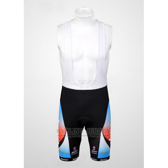 Cycling Jersey Jayco Sky Blue and Red Short Sleeve and Bib Short