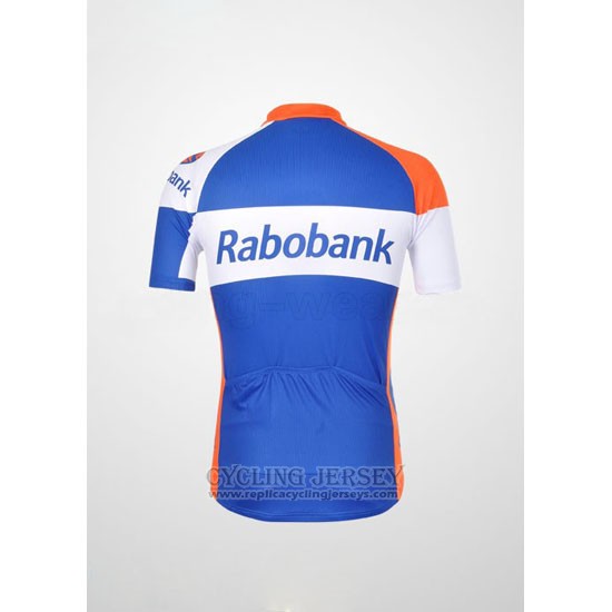 2012 Cycling Jersey Rabobank Blue and White Short Sleeve and Bib Short