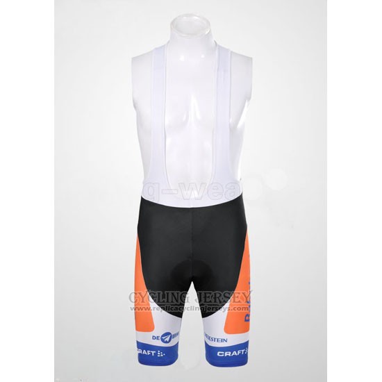 2012 Cycling Jersey Rabobank Blue and White Short Sleeve and Bib Short