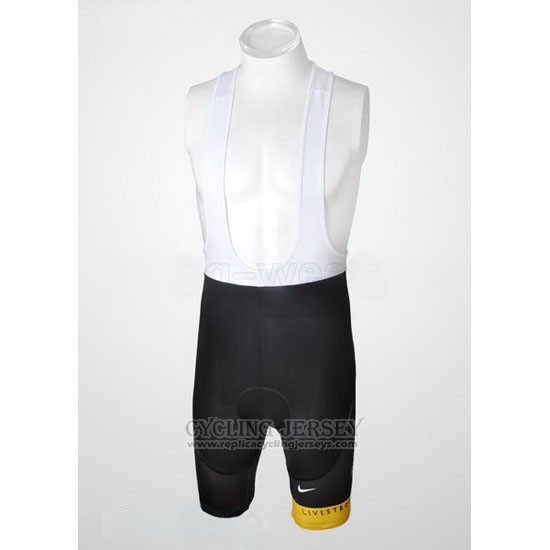 2010 Cycling Jersey Radioshack Black and Yellow Short Sleeve and Bib Short