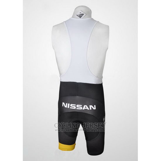 2010 Cycling Jersey Radioshack Black and Yellow Short Sleeve and Bib Short