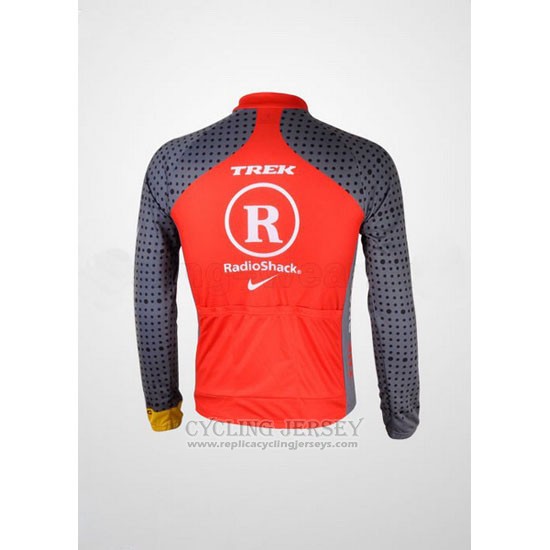2010 Cycling Jersey Radioshack Orange and Gray Long Sleeve and Bib Tight Pantaloni