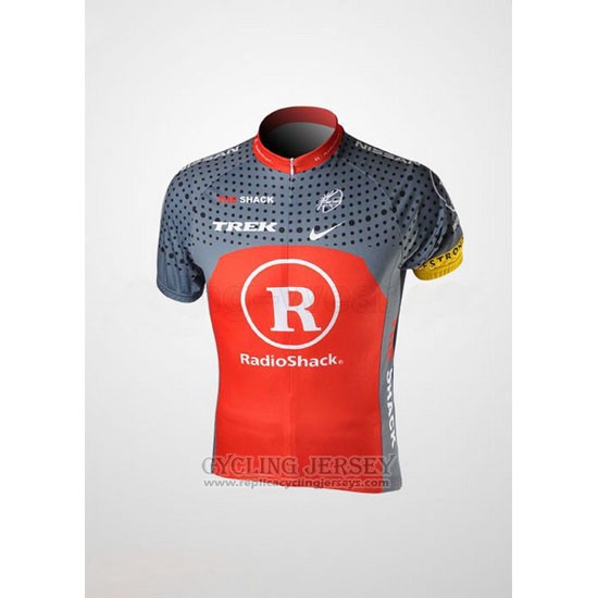 2010 Cycling Jersey Radioshack Orange and Gray Short Sleeve and Bib Short