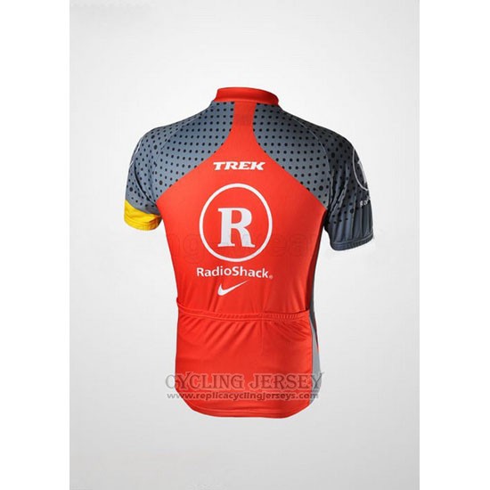 2010 Cycling Jersey Radioshack Orange and Gray Short Sleeve and Bib Short