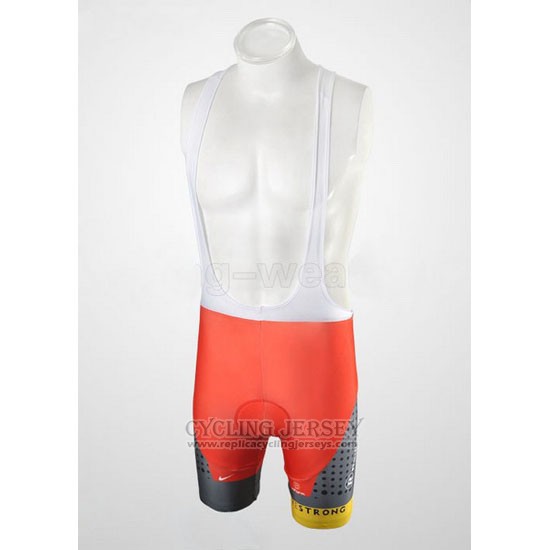 2010 Cycling Jersey Radioshack Orange and Gray Short Sleeve and Bib Short