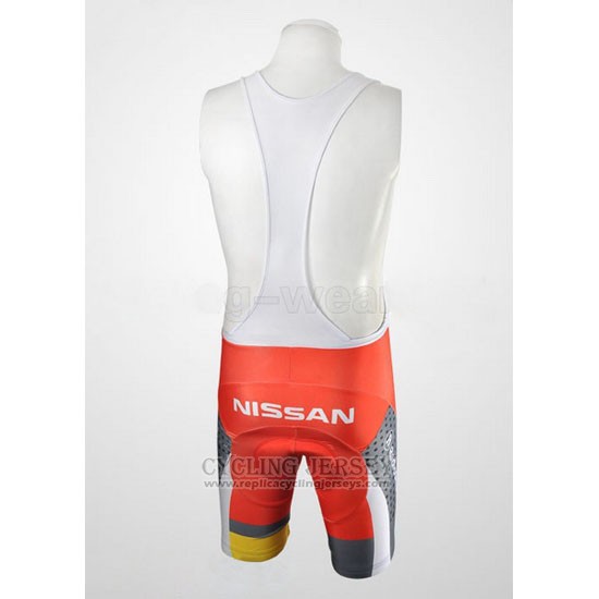 2010 Cycling Jersey Radioshack Orange and Gray Short Sleeve and Bib Short