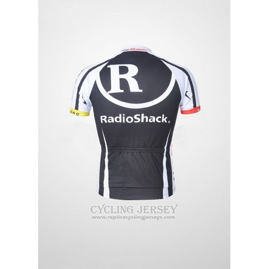2011 Cycling Jersey Radioshack Black and White Short Sleeve and Bib Short