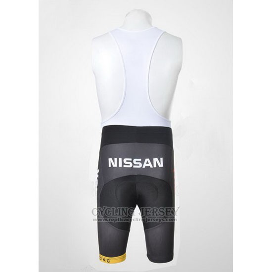 2011 Cycling Jersey Radioshack Black and White Short Sleeve and Bib Short