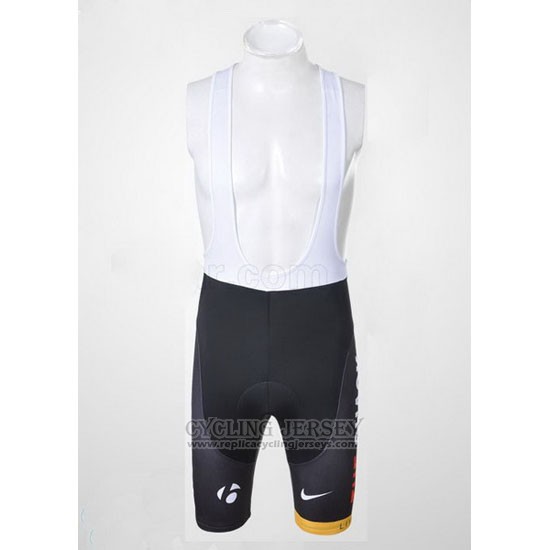2011 Cycling Jersey Radioshack White and Red Short Sleeve and Bib Short