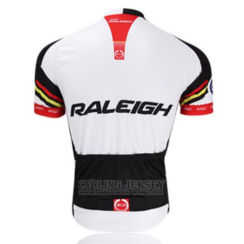 2013 Cycling Jersey Raleigh Black and White Short Sleeve and Bib Short
