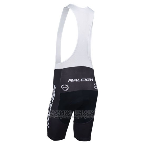 2013 Cycling Jersey Raleigh White and Black Short Sleeve and Bib Short