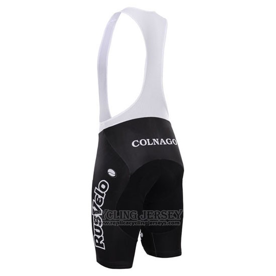 2015 Cycling Jersey Rusvelo Red Short Sleeve and Bib Short
