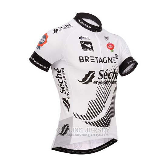 2015 Cycling Jersey Seche Black and White Short Sleeve and Bib Short