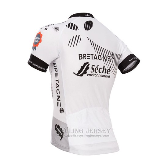 2015 Cycling Jersey Seche Black and White Short Sleeve and Bib Short