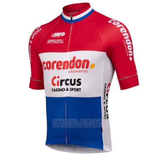 2019 Cycling Jersey Sptgrvo Red White Blue Short Sleeve and Bib Short