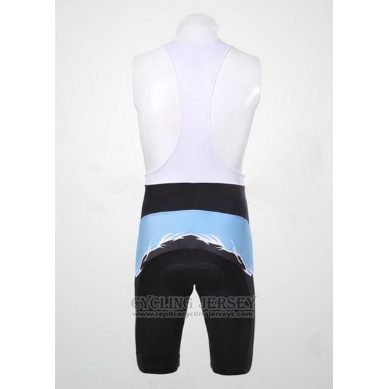 2011 Cycling Jersey Subaru Sky Blue and Black Short Sleeve and Bib Short
