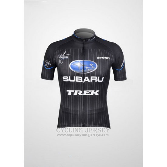 2012 Cycling Jersey Subaru Black Short Sleeve and Bib Short