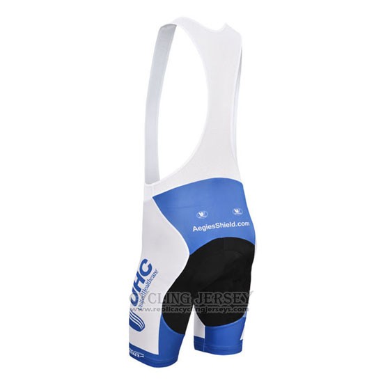 2014 Cycling Jersey UHC White and Sky Blue Short Sleeve and Bib Short