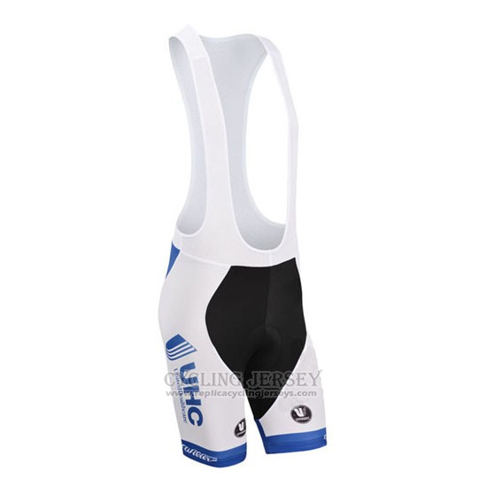 2014 Cycling Jersey UHC White and Sky Blue Short Sleeve and Bib Short