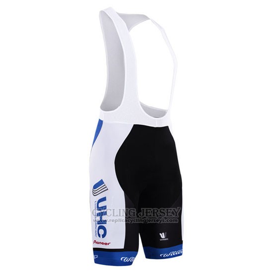 2015 Cycling Jersey UHC White and Sky Blue Short Sleeve and Bib Short