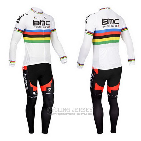 2013 Cycling Jersey UCI World Champion BMC Long Sleeve and Bib Tight