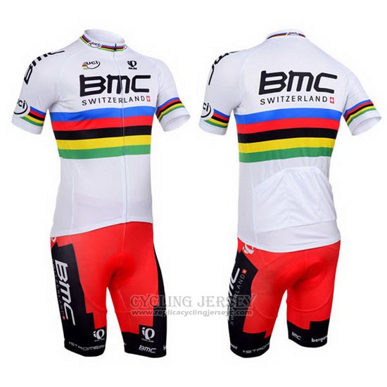 2013 Cycling Jersey UCI World Champion BMC Short Sleeve and Bib Short