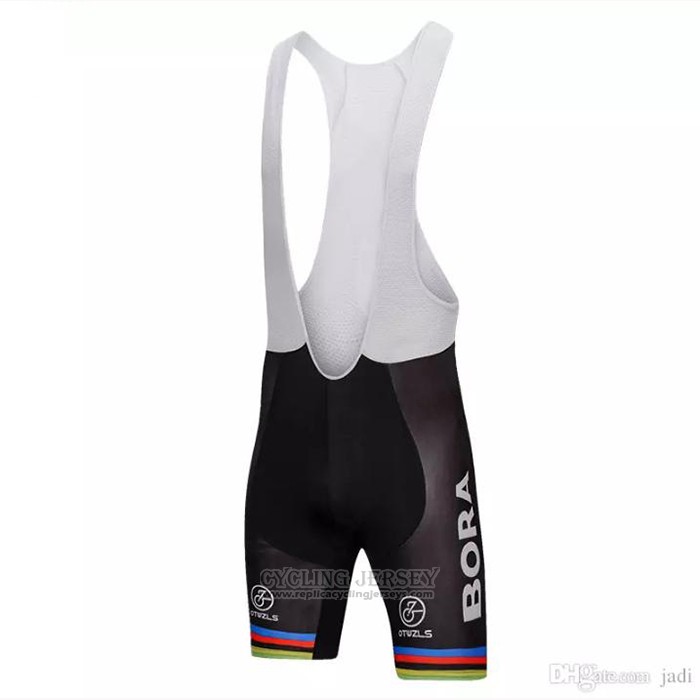2018 Cycling Jersey UCI World Champion Bora White Short Sleeve and Bib Short