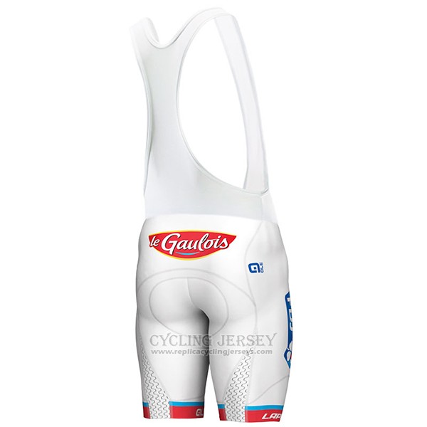 2017 Cycling Jersey UCI ALE White and Red Short Sleeve and Bib Short
