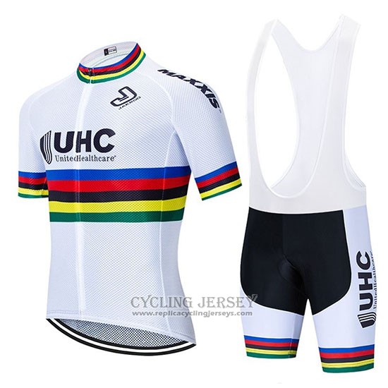 2020 Cycling Jersey UHC UCI World Champion Short Sleeve And Bib Short