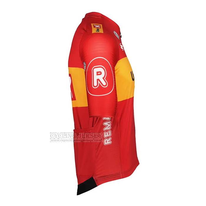 2023 Cycling Jersey UNO-X Red Short Sleeve and Bib Short