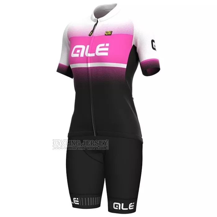 2022 Cycling Jersey ALE Purple Pink Short Sleeve and Bib Short