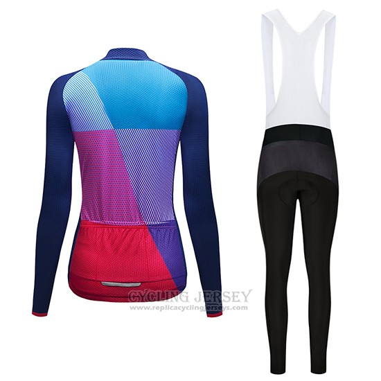 2019 Cycling Clothing Women Dirty Snow Blue Red Purple Long Sleeve and Overalls