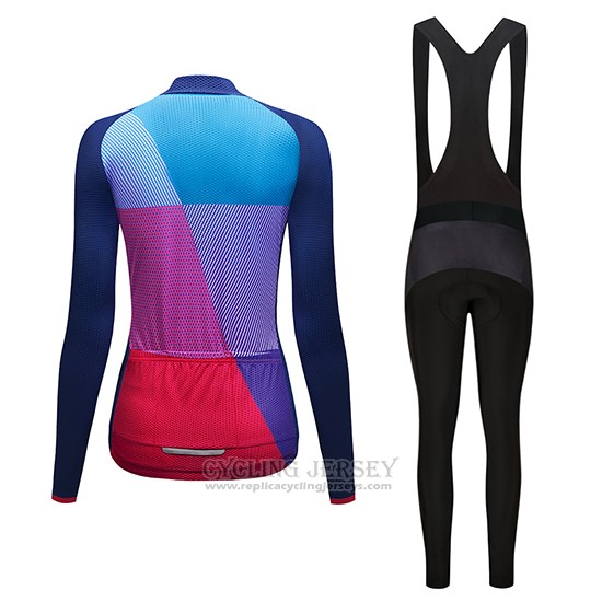 2019 Cycling Clothing Women Dirty Snow Blue Red Purple Long Sleeve and Overalls