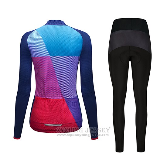 2019 Cycling Clothing Women Dirty Snow Blue Red Purple Long Sleeve and Overalls